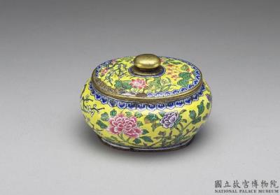 图片[2]-Copper-body water container with painted enamel decor, Qing dynasty, Yongzheng reign (1722-1735)-China Archive